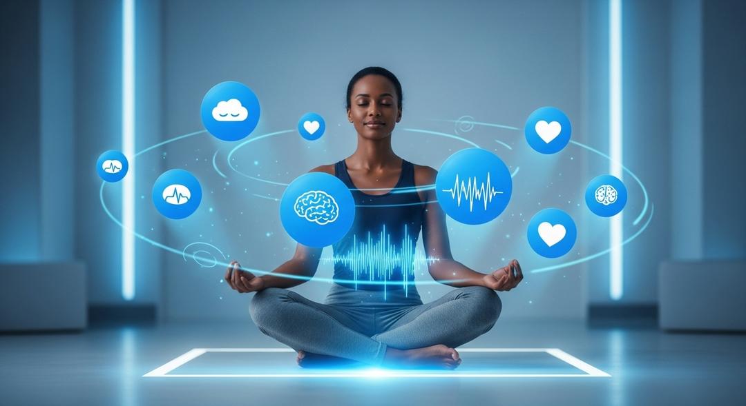 Man sipping coffee and working